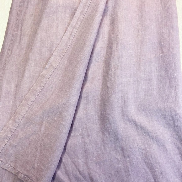 Subtle Tones lavender side button linen maxi skirt S M - Picture 5 of 10